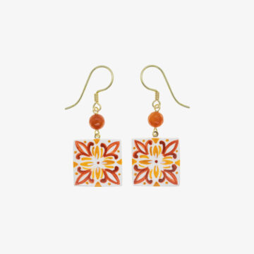 Mini orange majolica