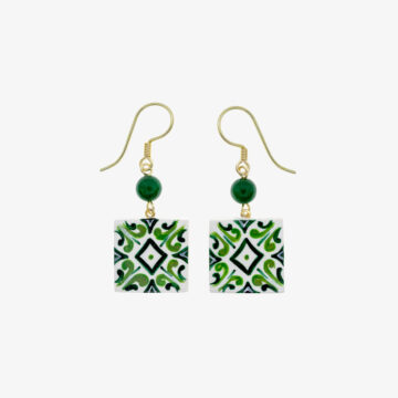 Mini green majolica