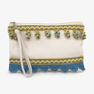 Pochette stile coffa_gialla e azzurra
