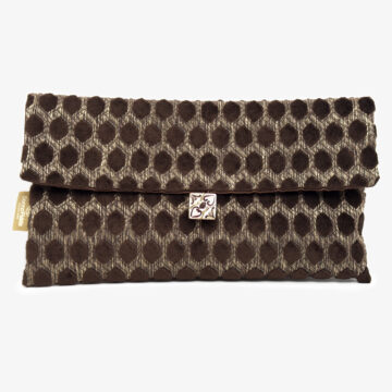 Pochette esagoni marroni