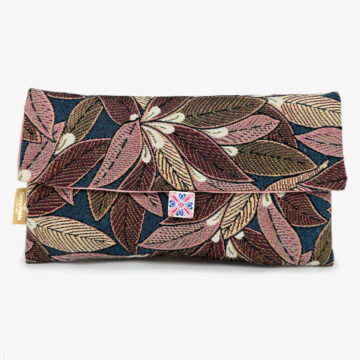 Pochette foglie rosa