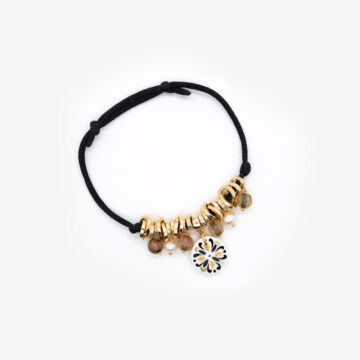 Bracciale coda di topo nero
