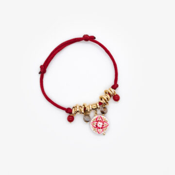 Bracciale coda di topo rosso