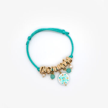 Bracciale coda di topo verdeacqua