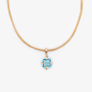 Collana coda di topo beige